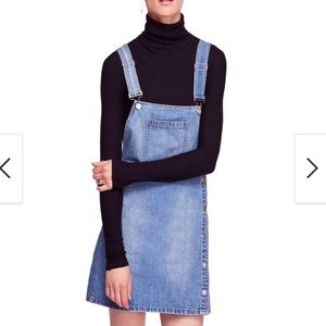 Free People denim Skirtall NWT size 10